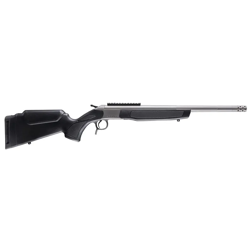 CVA CR4442S Scout Takedown 45-70 Gov 1rd 22" Stainless Fluted Threaded Barrel, Stainless Steel Receiver w/Picatinny Rail, Adj Comb & LOP Black Synthetic Stock