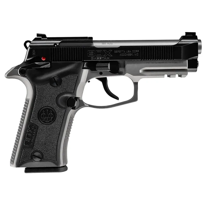 Beretta USA SPEC0717A 80X Cheetah Micro-Compact Frame 380 ACP 10+1 3.90" Stainless Barrel, Black Stainless Steel Optic Ready/Serrated Slide, Gray Aluminum Frame w/Picatinny Rail, Black Vertec Grip