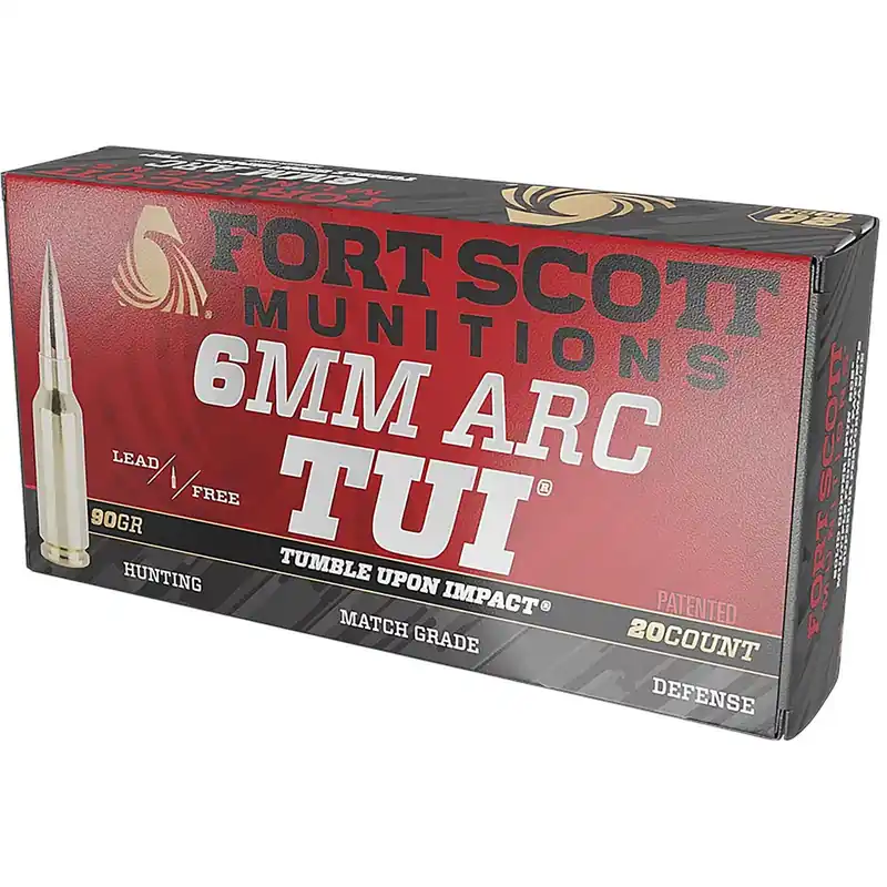 Fort Scott Munitions 6ARC-090-SCV2 Tumble Upon Impact (TUI) 6ARC 90gr Solid Copper Spun 20 Per Box/10 Case