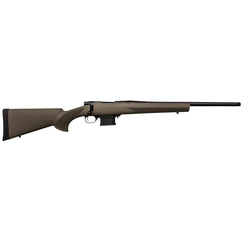 Howa HMA6ARCSG M1500 Mini Action 6mm ARC 5+1 22" Black Steel Threaded Barrel, Matte Blue Steel Receiver Drilled & Tapped, Fixed HTI Green Synthetic Stock