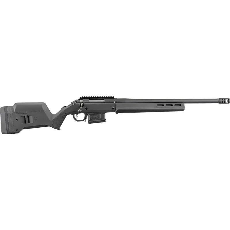 Ruger 26930 American Hunter 6.5 Creedmoor 5+1 20" Matte Black Threaded Barrel, Matte Black Steel Receiver w/Picatinny Rail Receiver, Black Magpul Adjustable Hunter Synthetic Stock, Right Hand