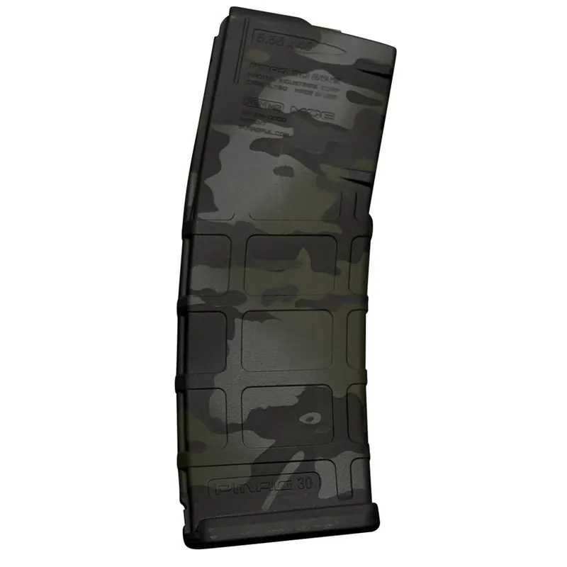 Weapon Works 228041 PMAG GEN M2 MOE 30rd 5.56x45mm NATO MultiCam Black Polymer Fits AR-15