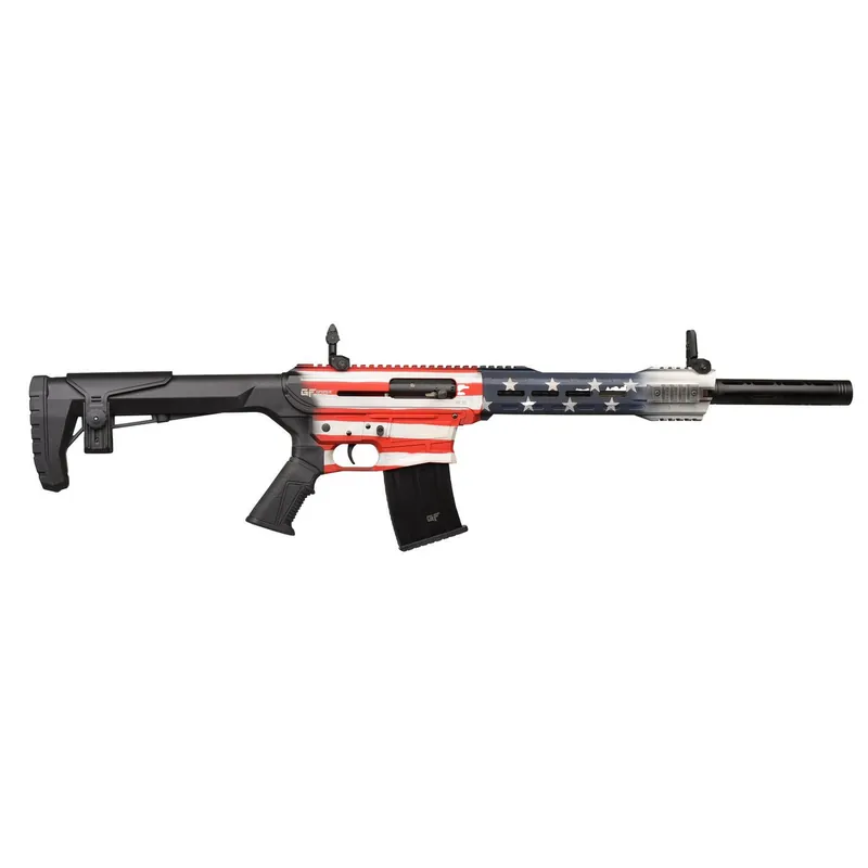 Gforce Arms GF2512USA GF25 USA 12 Gauge Semi-Auto 3" 5+1 20" Flat Dark Earth Cerakote Threaded Barrel, USA Receiver, Black Adjustable Synthetic Stock w/Black Rubber Grip