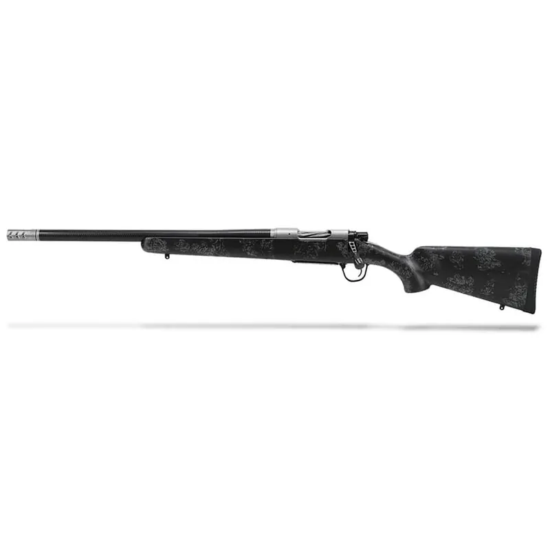 Christensen Arms 8010617200 Ridgeline FFT 6.5 PRC 3+1 20" Carbon Fiber/Threaded Barrel, Stainless Steel, Black with Gray Accents Stock, Left Hand