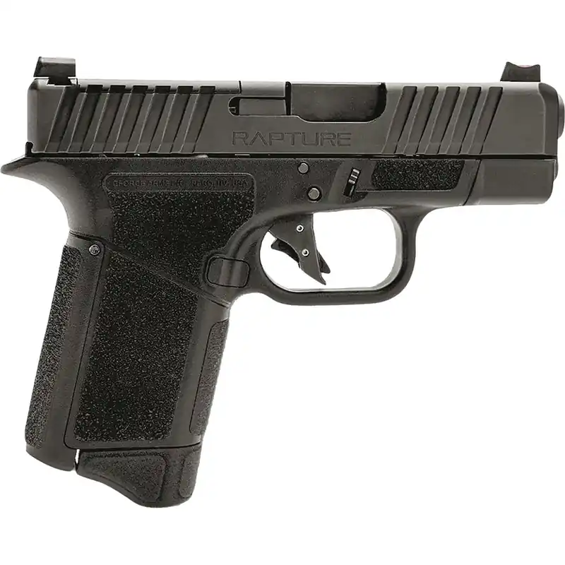 Gforce Arms GF932512GB Rapture Sub-Compact Frame 9mm Luger 12+1 3.25" Black Steel Barrel, Black Steel Optic Cut/Serrated Slide, Gray Cerakote Polymer Frame, Shield RMSc/RMR Footprint