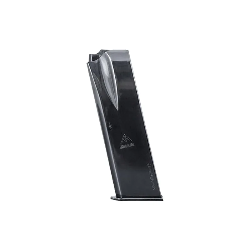 Mec-Gar MGBRHP15N Standard 15rd 9mm Luger Fits Browning Hi-Power/Springfield SA-35, Nickel Carbon Steel