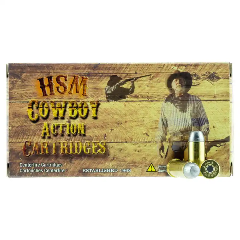 HSM 44R1N Cowboy Action 44 Russian 200 gr Round Nose Flat Point 50 Per Box/ 10 Case