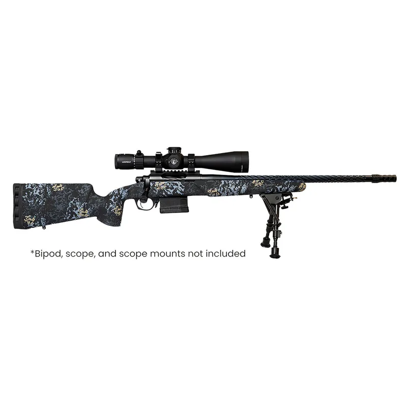 Horizon Firearms RF017S122214T19 Vandal Prime 6.5 PRC 22" Black Spiral Fluted Threaded Barrel, Drilled & Tapped Receiver, Textured Iota EKO Carbon Fiber Stock