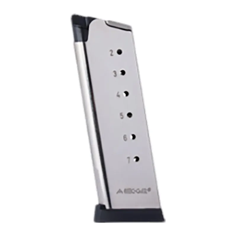Mec-Gar MGCO4507NPF 1911 Officer 7rd 45 ACP, Nickel Carbon Steel