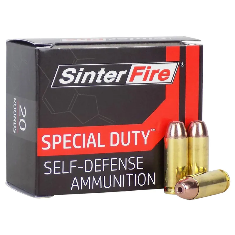 SinterFire Inc SF10125SD Special Duty (SD) 10mmAuto 125gr Lead Free Frangible Hollow Point 20 Per Box/10 Case