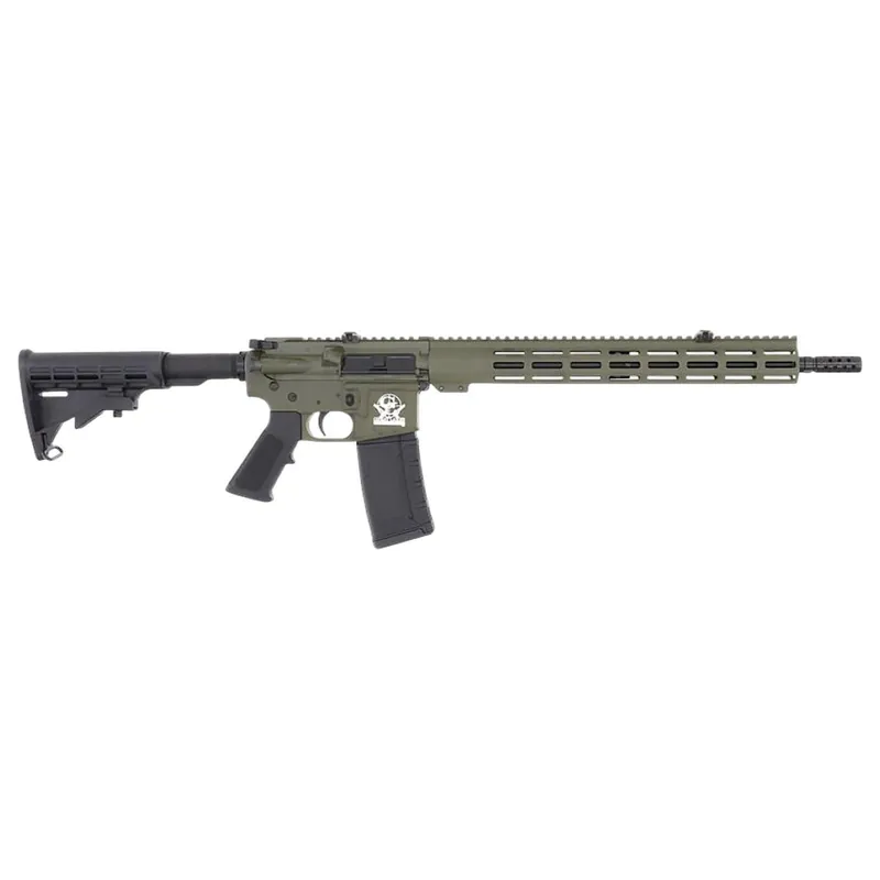 Great Lakes Firearms GL15223ODG AR-15 223 Wylde 30+1 16" Black Nitride Threaded Barrel, OD Green Cerakote Aluminum Receiver w/Picatinny Rail, M-LOK Handguard, Black Polymer Stock, Mil-Spec Grip