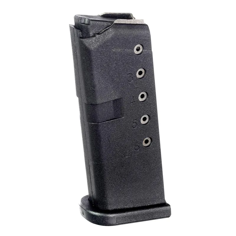 ProMag GLK12 Standard 6rd 9mm Luger Compatible w/ Glock 43 Black DuPont Zytel Polymer