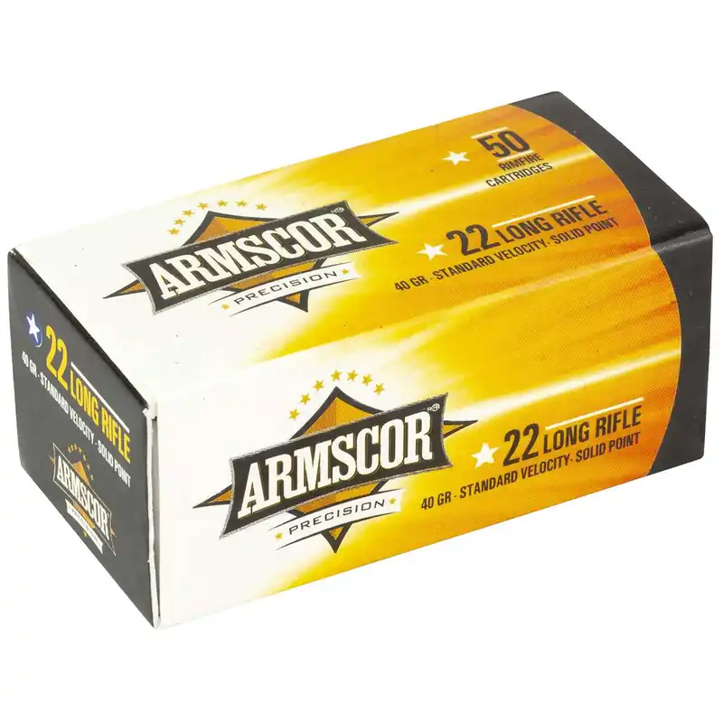 Armscor 50012PH Precision 22LR 40gr Standard Velocity Solid Point 50 Per Box/100 Case