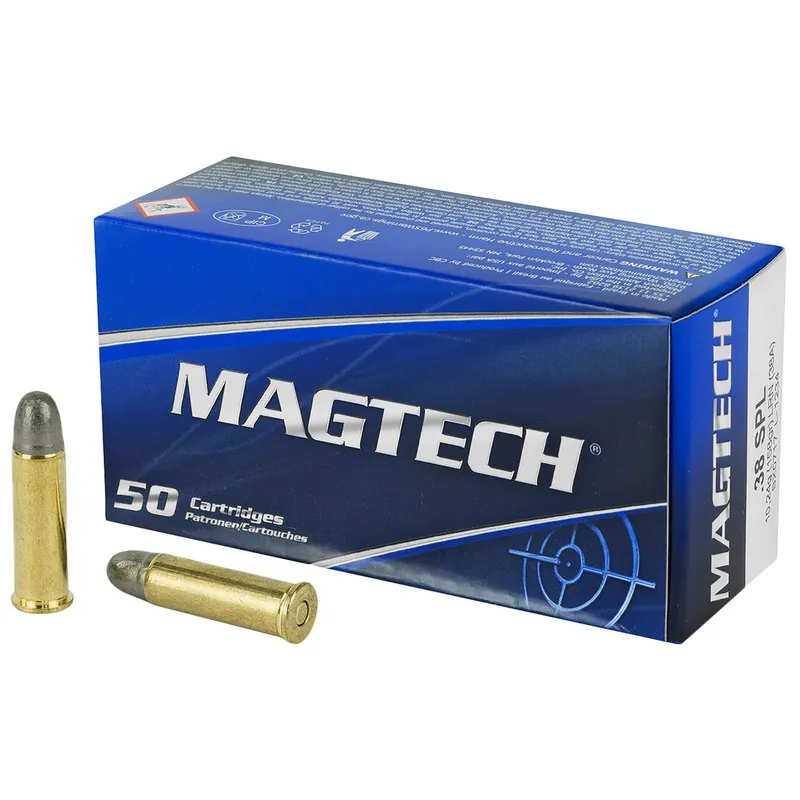 Magtech 38A Range/Training 38Special 158gr Lead Round Nose 50 Per Box/20 Case