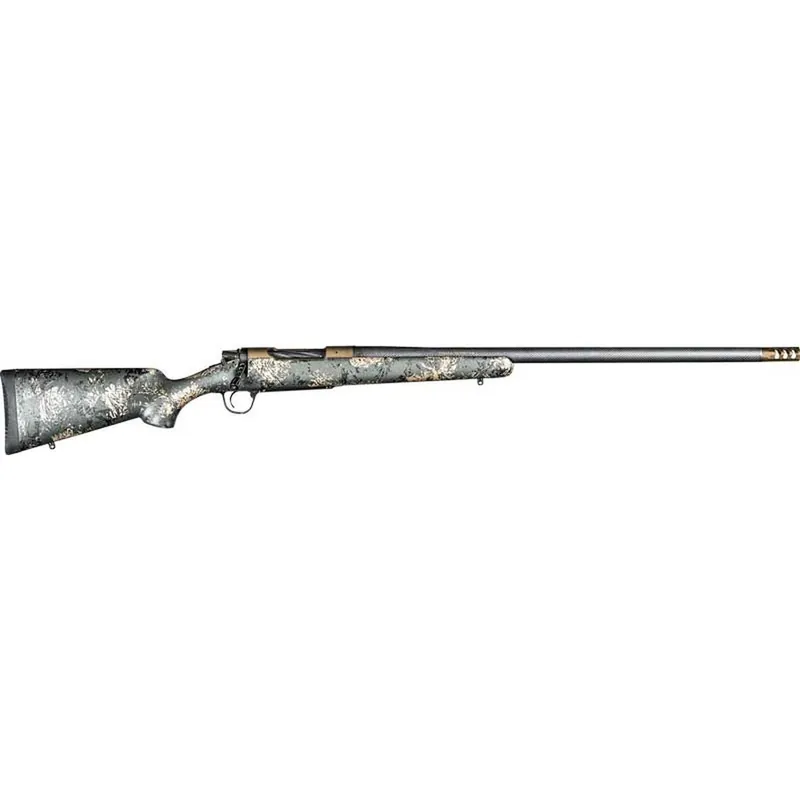Christensen Arms 8010619900 Ridgeline FFT 30-06 Springfield 4+1 22" Carbon Fiber/Threaded Barrel, Burnt Bronze Cerakote, Green with Black/Tan Accents Stock
