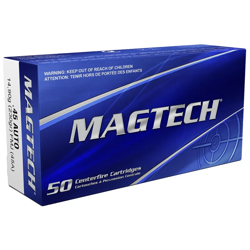 Magtech 45A Range/Training 45ACP 230gr Full Metal Jacket 50 Per Box/20 Case