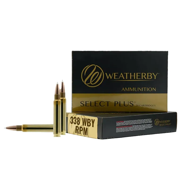 Weatherby B338185TTSX Select Plus 338WBY RPM 185gr TTSX Boat Tail 20 Per Box/10 Case