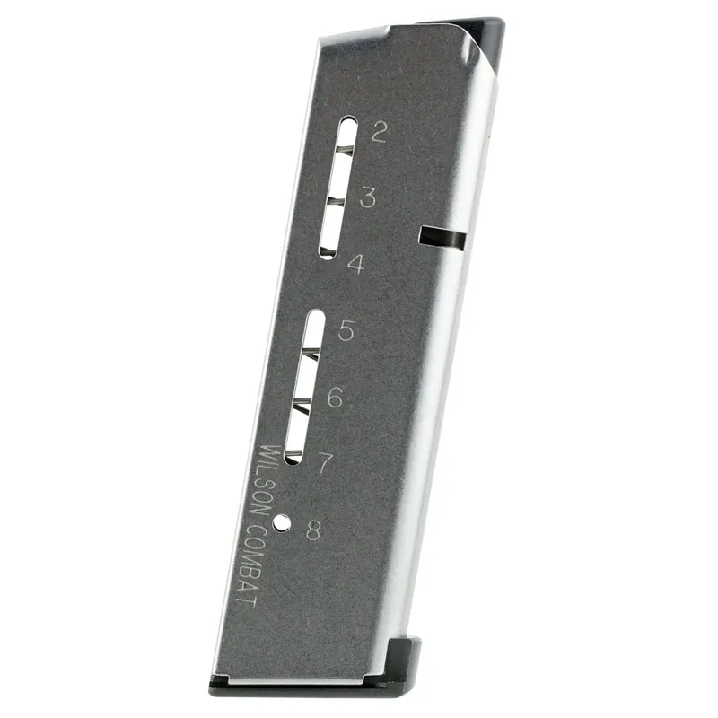 Wilson Combat 500C ETM 8rd Detachable w/ Lo-Profile Steel Floor Plate 45 ACP Fits Wilson Combat 1911 Elite Tactical Stainless Steel