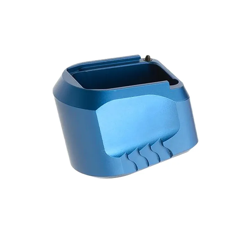 Tyrant CNC TDMPMAGEXFSBLUE Magazine Extension Fits S&W M&P 9/40 5rd Compatible w/ Full-Size M&P 1.0/2.0 frames Blue Aluminum