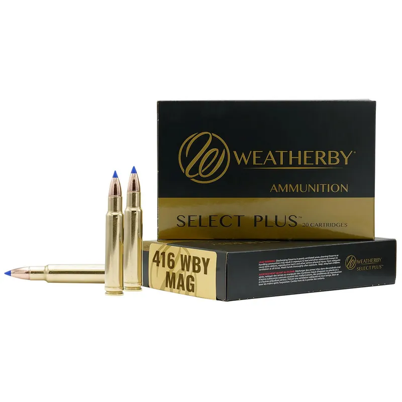 Weatherby B416350TTSX Select Plus 416WthbyMag 350gr Barnes Tipped TSX Lead Free 20 Per Box/10 Case