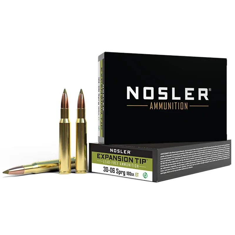 Nosler 40037 E-Tip 30-06Springfield 180gr E Tip Lead Free 20 Per Box/10 Case