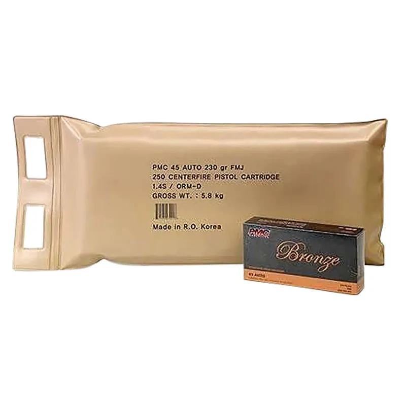 PMC 45ABP Bronze Battle Pack 45ACP 230gr Full Metal Jacket 250 Per Box/3 Case