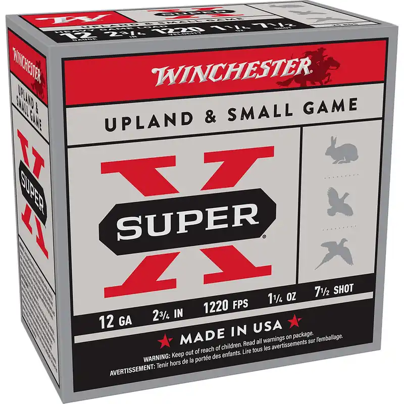 Winchester Ammo XU12SP7 Super X Heavy Game Load 12Gauge 2.75" 1 1/4oz 7.5Shot 25 Per Box/10 Case