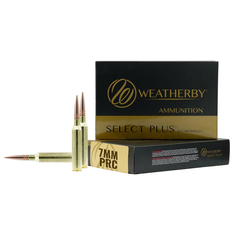 Weatherby F7PRC150SCO Select Plus 7mmPRC 150gr Swift Scirocco 20 Per Box/10 Case