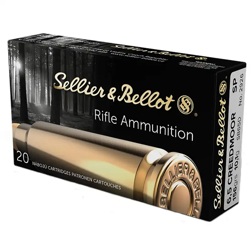 Sellier & Bellot SB65D Rifle 6.5Creedmoor 156gr Soft Point 20 Per Box/25 Case