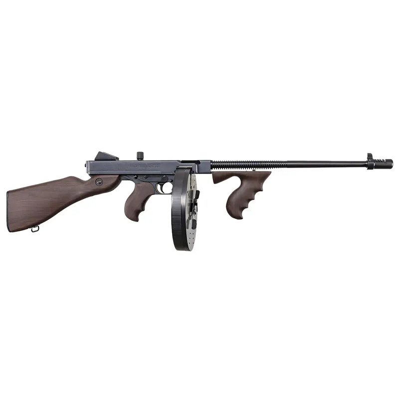 Auto-Ordnance T5P100D 1927A-1 Lightweight Deluxe .45 Cal 100+1 Fixed Walnut Wood Stock, Walnut Grip