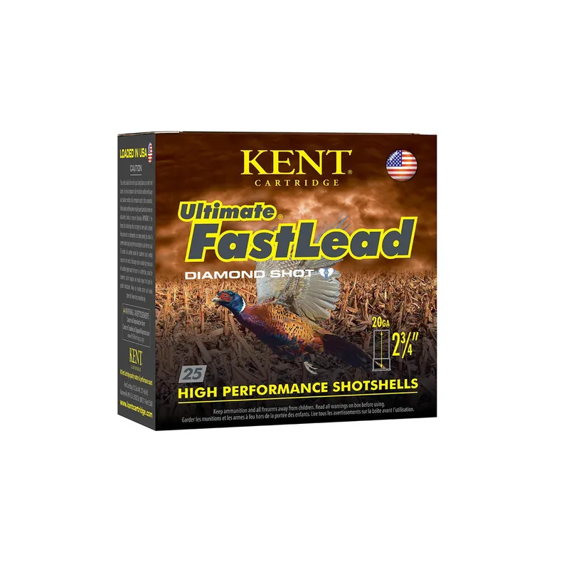 Kent Cartridge K202UFL286 Ultimate Fast Lead 20Gauge 2.75" 1oz 6Shot 25 Per Box/10 Case