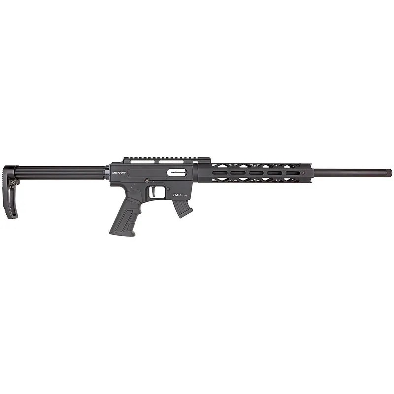 Derya Firearms TM22.METAL.20 TM22 Metal 22 LR 10+1 20" Black Threaded Barrel, Black Anodized Aluminum Receiver w/Picatinny Rail Receiver, Black Fixed Aluminum Stock, Black Polymer Grip