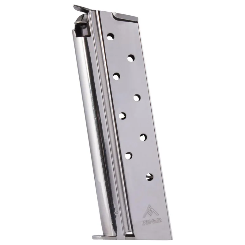Mec-Gar MGCGGOV10N 1911 Government 8rd 10mm Auto, Fits 1911 Government Nickel Carbon Steel