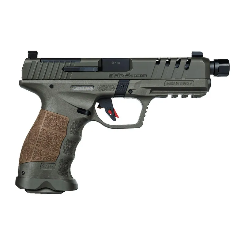 SAR USA 9CSOCOMODC SAR9 SOCOM OD GRN 9MM 15/21