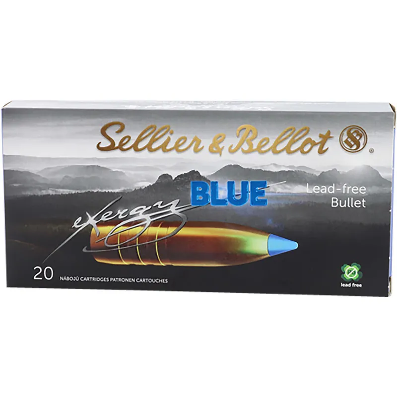 Sellier & Bellot SB308XB eXergy 308Win 110gr TAC EX Blue 20 Per Box/12 Case