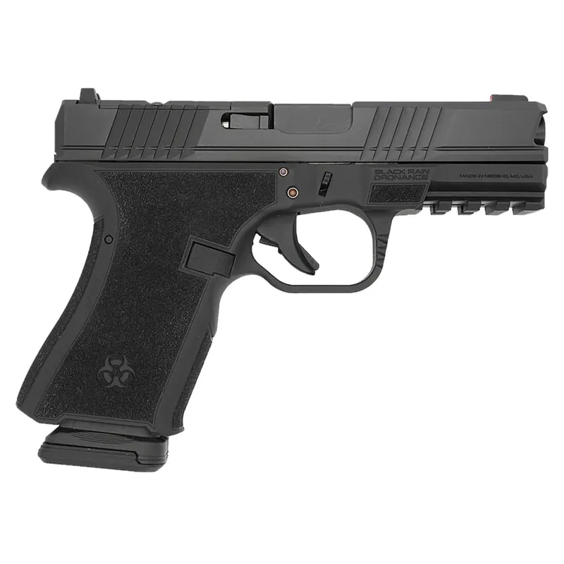 Black Rain Ordnance FL9MMBLK Compact Frame 9mm 15+1 4" Stainless Steel Slide