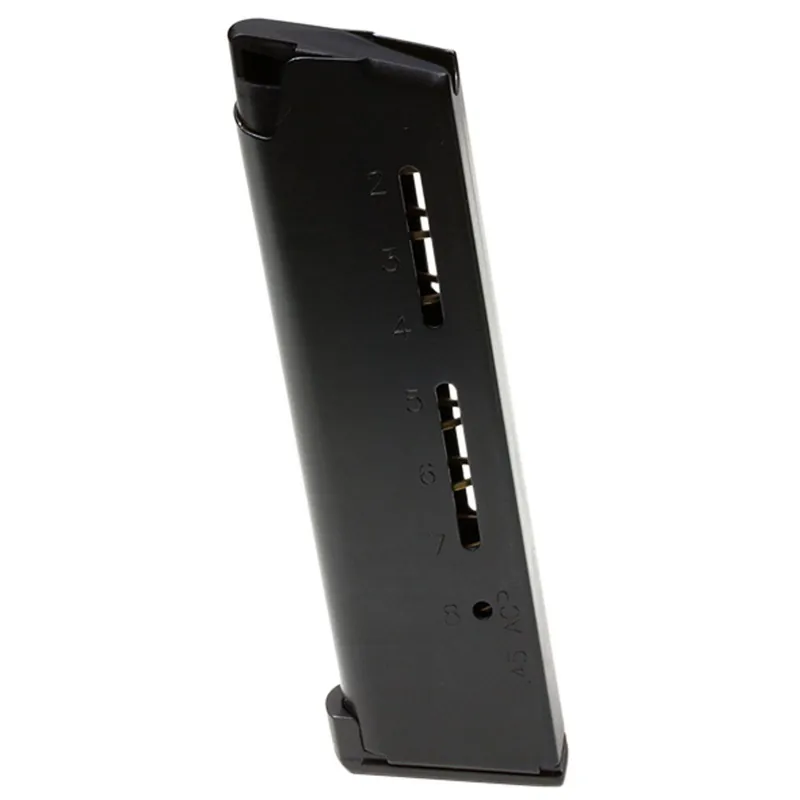 Wilson Combat 500BCHD ETM 8rd Detachable w/ Lo-Profile Steel Floor Plate 45 ACP+P Fits Wilson Combat 1911 Elite Tactical Black Stainless Steel