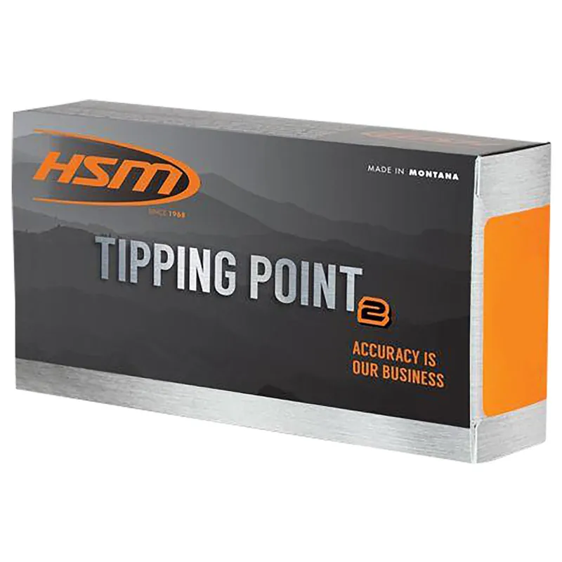 HSM Tipping Point 2 Super Shock Tip 6.5x55 Swedish 140 gr Hornady SST 20 Per Box/ 25 Case