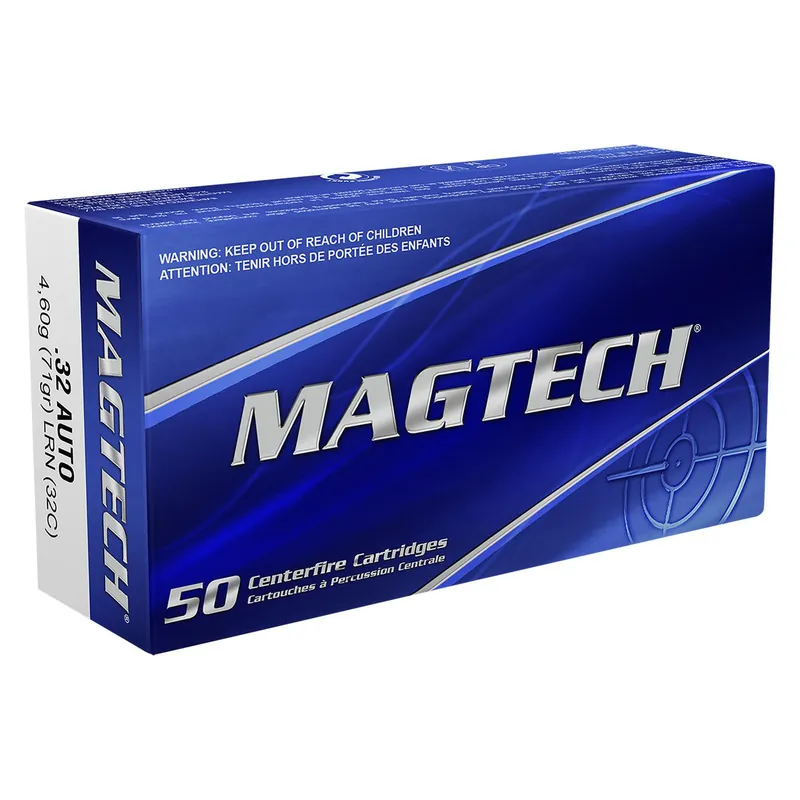 Magtech 32C Range/Training 32ACP 71gr Lead Round Nose 50 Per Box/20 Case