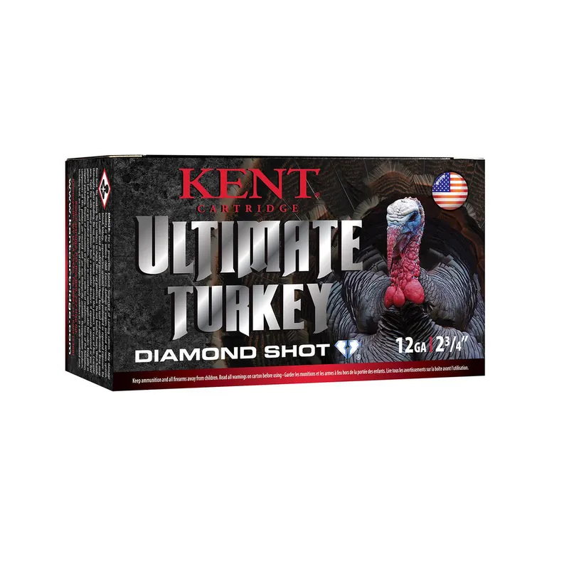 Kent Cartridge C122TK465 Ultimate Turkey 12Gauge 2.75" 1 5/8oz 5Shot 10 Per Box/10 Case