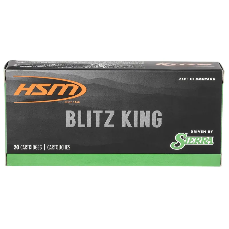 HSM 2225020N Varmint 22-250 Rem 55 gr Sierra BlitzKing 20 Per Box/ 25 Case