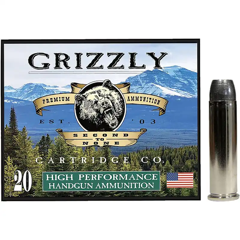 Grizzly Ammo GC357M12 357Mag 180gr Wide Flat Nose Gas Check 20 Per Box/10 Case