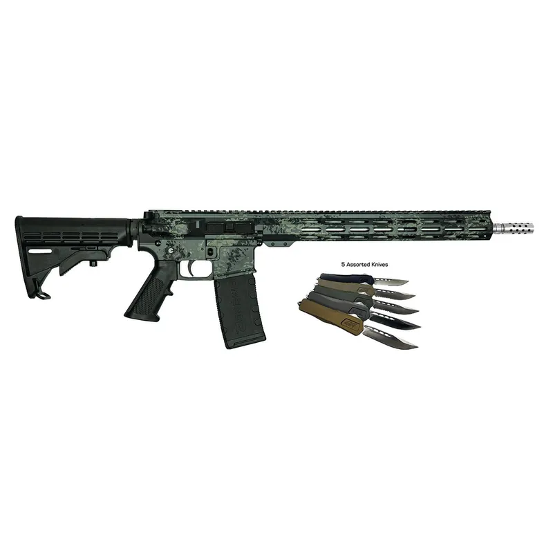 GLFA GL15 LGRY-RIFLE BUNDLE 223 RIFLE LICHEN-GRY