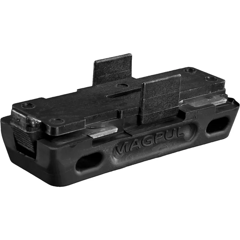 Magpul MAG024-BLK L-Plate Made of Stainless Steel w/ Overmolded Santoprene Rubber & Black Finish for 5.56x45mm NATO USGI 30-Round Aluminum Magazines/ 3 Per Pack