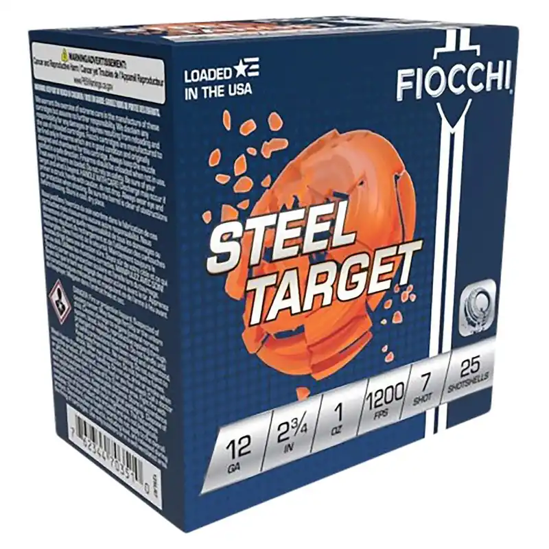 Fiocchi 12SLR7 Steel Target 12Gauge 2.75" 1oz 7Shot 25 Per Box/10 Case