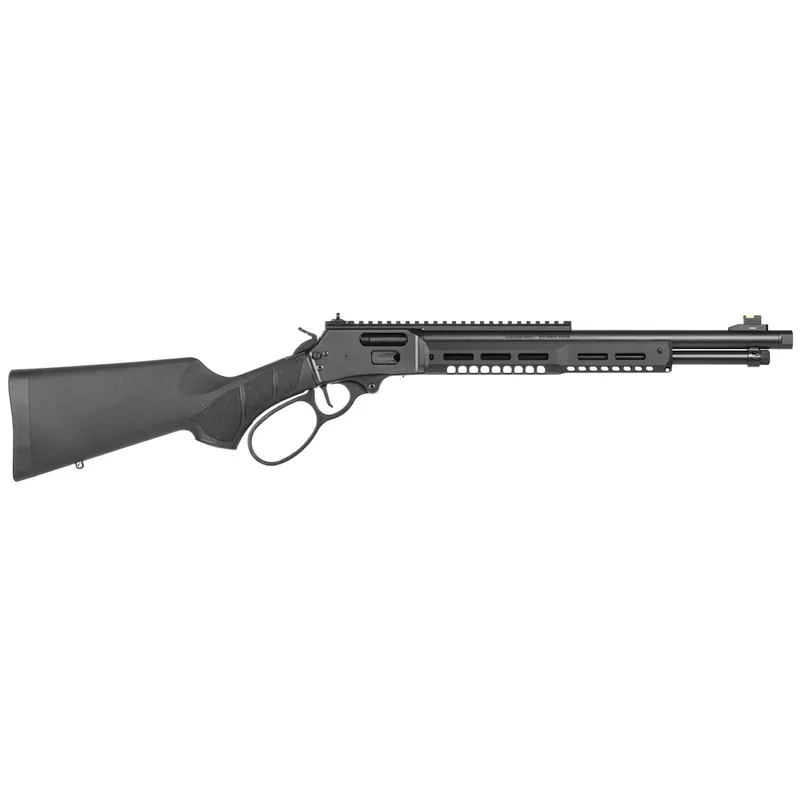 Smith & Wesson 14193 1854 Stealth Hunter 44 Rem Mag 8+1 16.30" Black Armornite Threaded Barrel, Black Anodized Aluminum Receiver w/Picatinny Rail, Fixed w/Textured Grip Panels Black Synthetic Stock