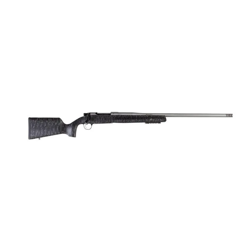 Christensen Arms 8010201100 Mesa Long Range 6.5 PRC 4+1 26" Threaded Barrel, Tungsten Gray Cerakote, Black with Gray Webbing Stock