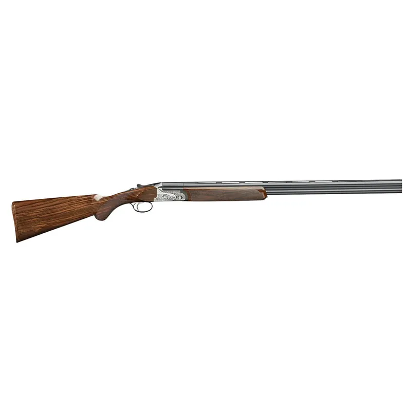Rizzini USA 2203-41028 Aurum EVO 410 Gauge Break Open 3" 2rd 28" Black Over/Under Vent Rib Barrel, Coin Anodized Receiver Engraved w/Game Scene, Fixed Turkish Walnut Stock w/Prince of Whales Grip