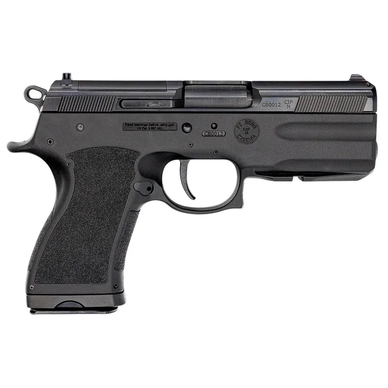 FK Brno US TMTPSDC PSD Compact Frame 7.5 FK 14+1 4.30" Black Nitride Tilting Steel Barrel, Dark Gray Nitride Steel Optic Cut/Serrated Slide, Black Polymer Frame w/Accessory Rail, Textured Grip