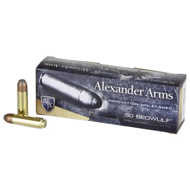 Alexander Arms AB400FPBOX 50Beowulf 400gr Flat Point 20 Per Box/10 Case